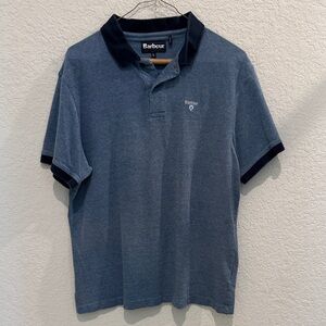 Barbour Navy Polo Shirt for Men XL
